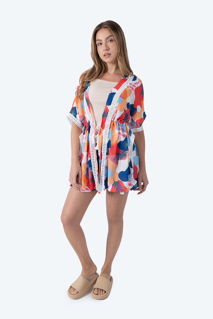 Salida de playa con diseño multicolor  - Hang Ten