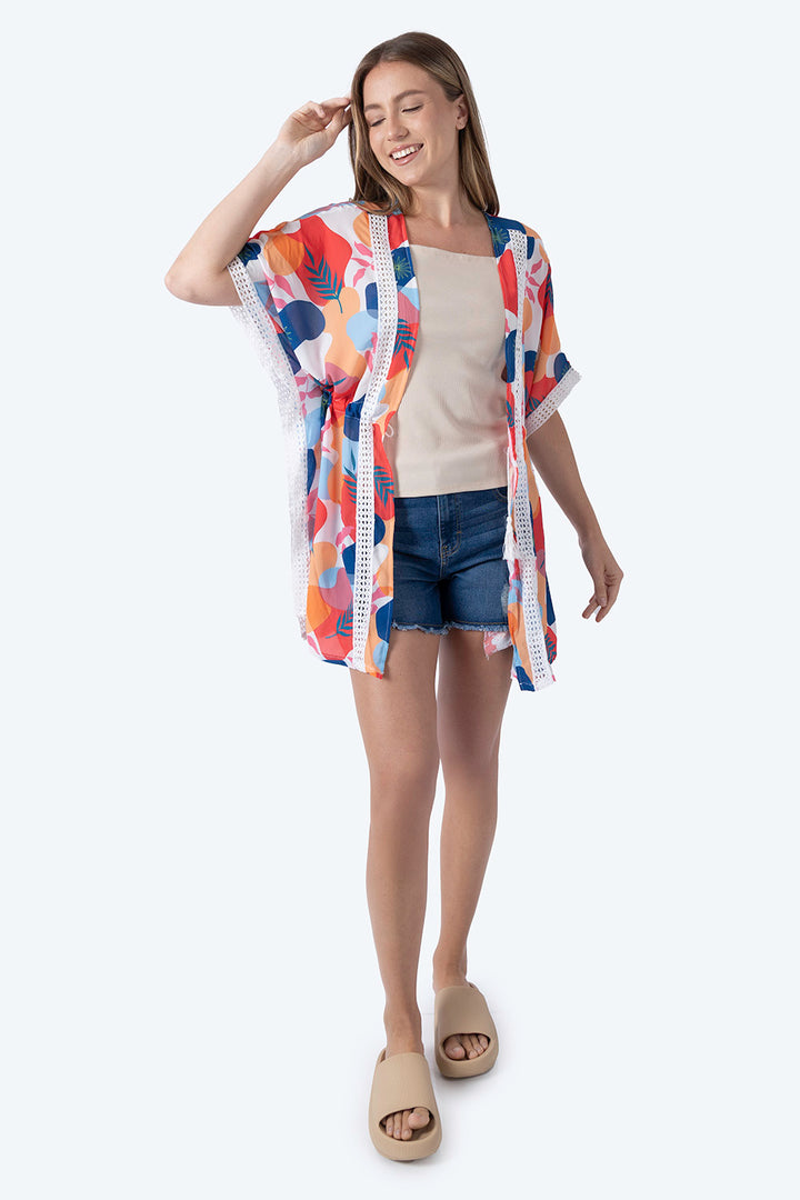 Salida de playa con diseño multicolor  - Hang Ten