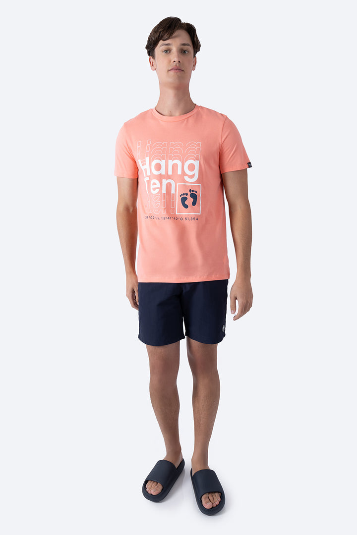 T-shirt coral "Hang Ten" - Hang Ten 