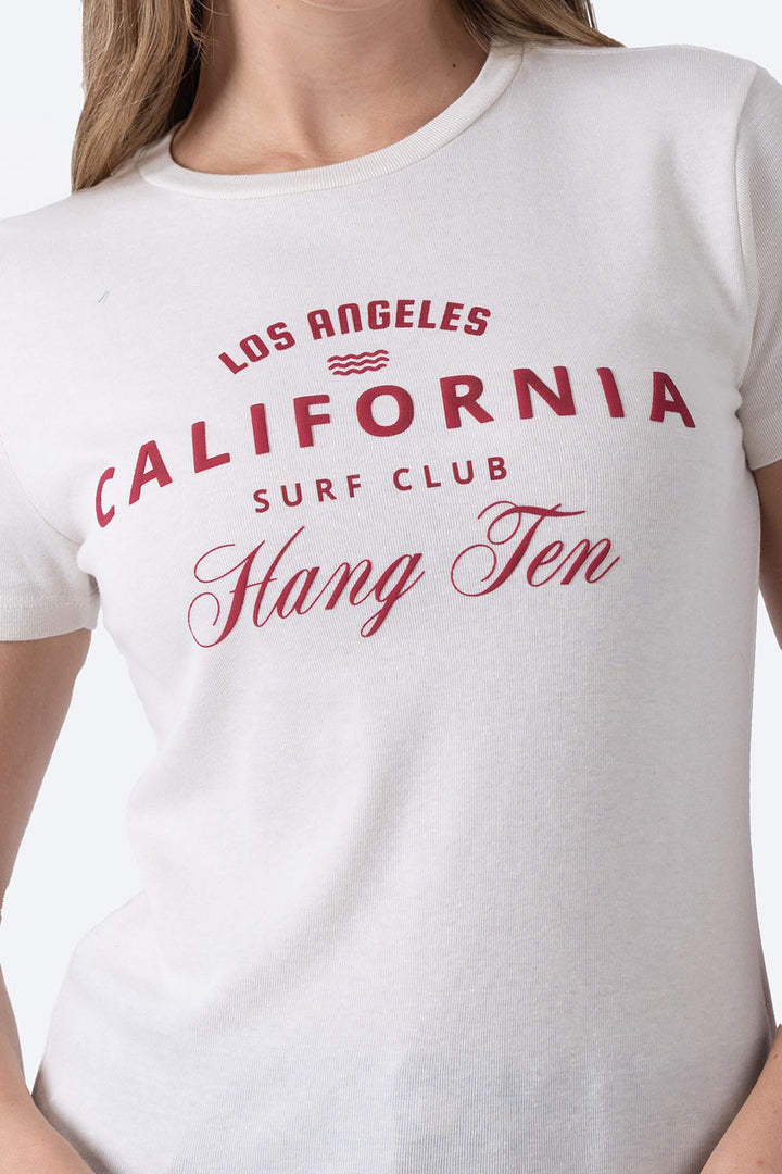 Playera beige estampado California - Hang Ten