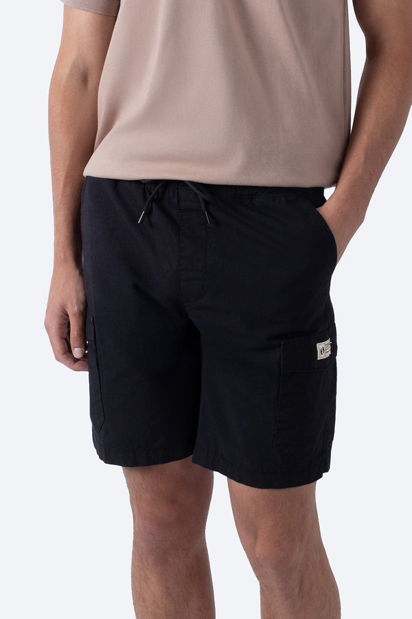 Bermuda negra con jareta - Hang Ten