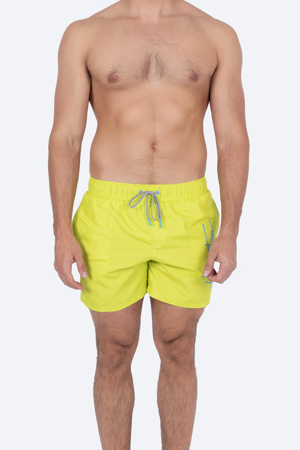 Traje de baño verde con jareta - Hang Ten