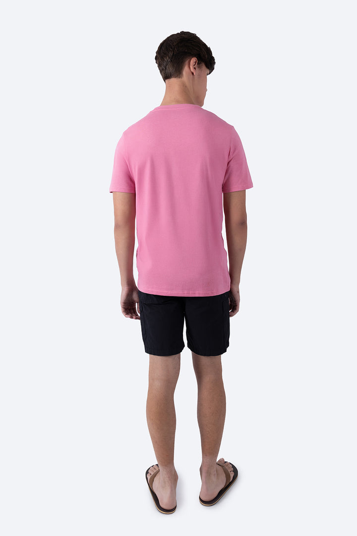 Playera básica cuello redondo rosa - Hang Ten 