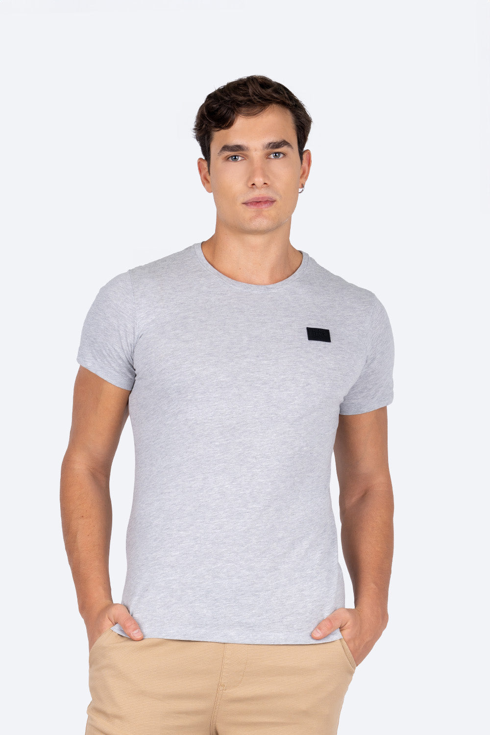 Playera gris cuello redondo - Hang Ten – Hang Ten México