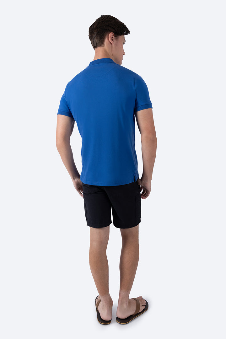 Polo chifón azul rey - Hang Ten 