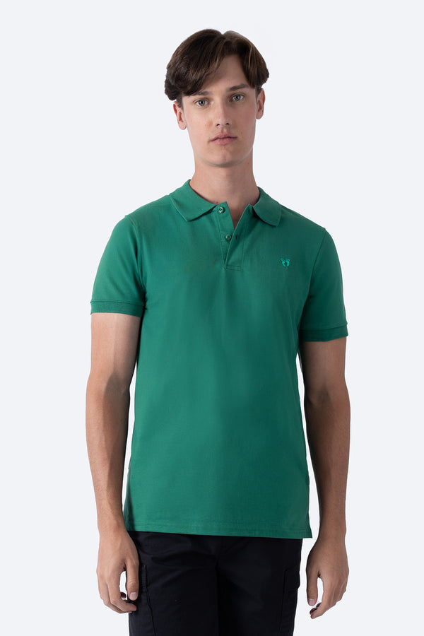Polo chifón verde medio - Hang Ten 