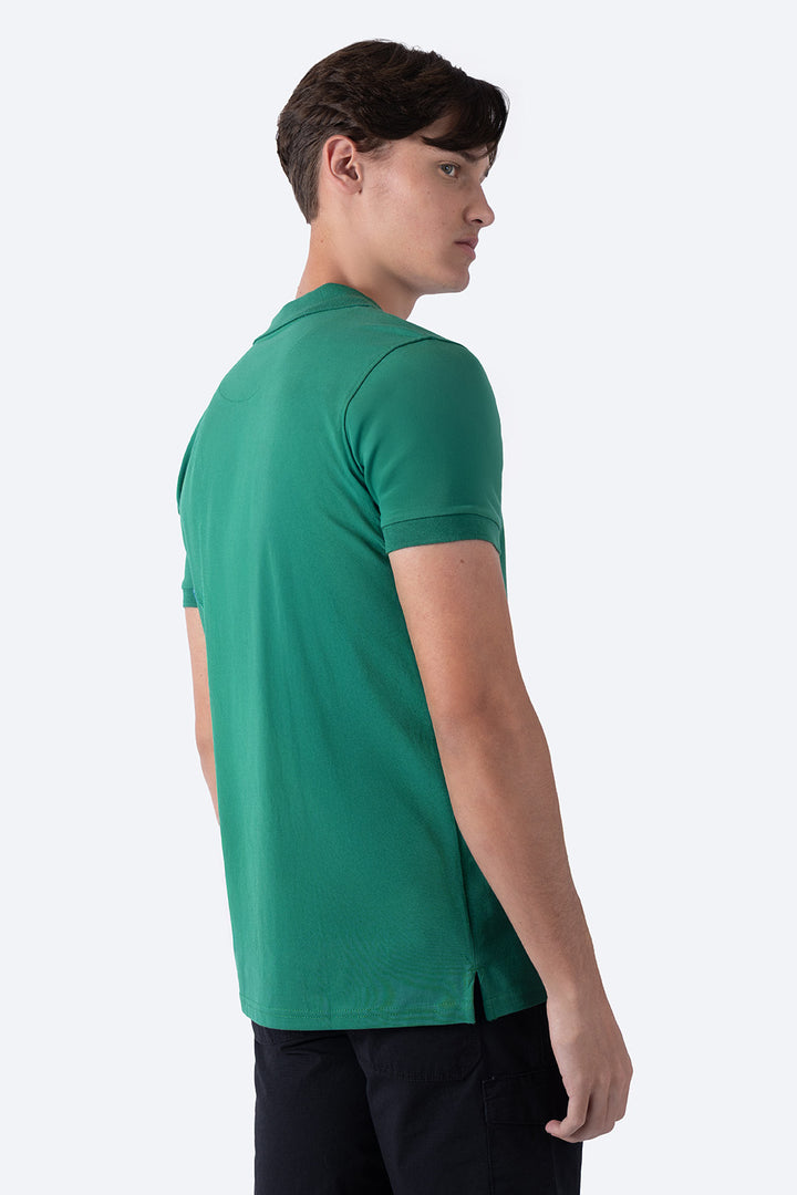 Polo chifón verde medio - Hang Ten 