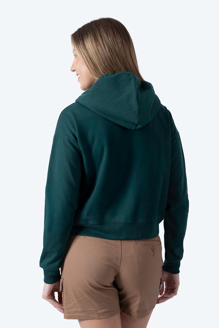 Sudadera abierta verde con gorro - Hang Ten