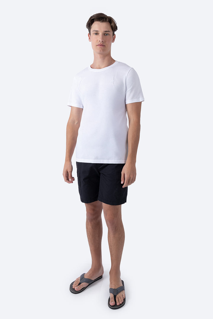 Playera básica cuello redondo blanca - Hang Ten 