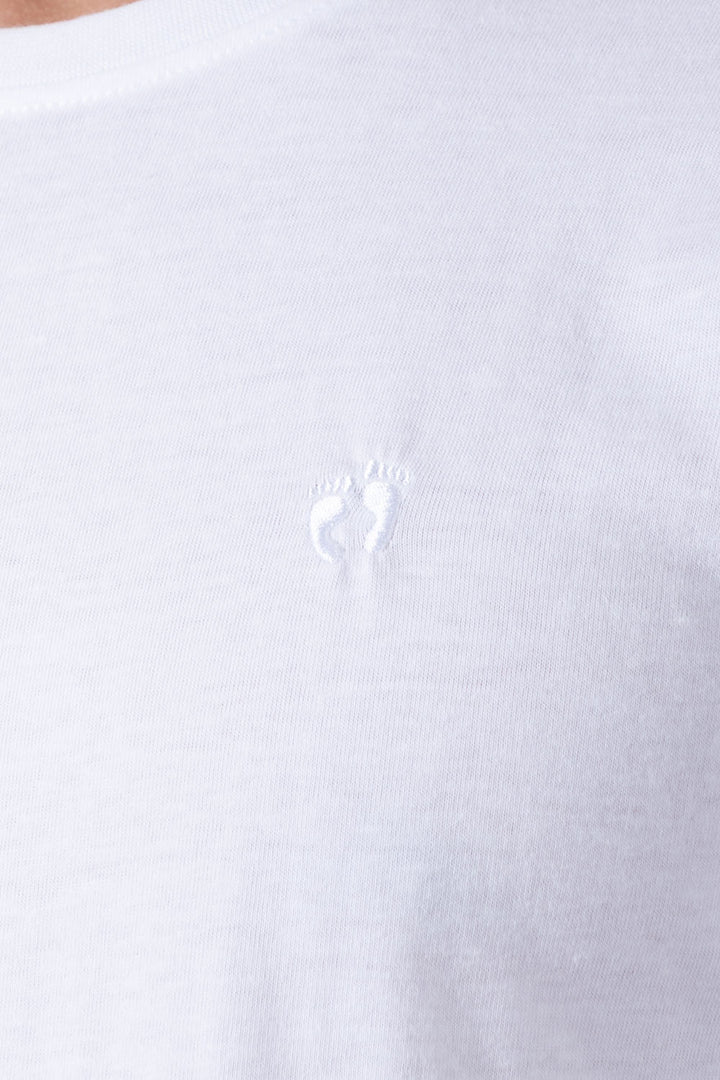 Playera básica cuello redondo blanca - Hang Ten 