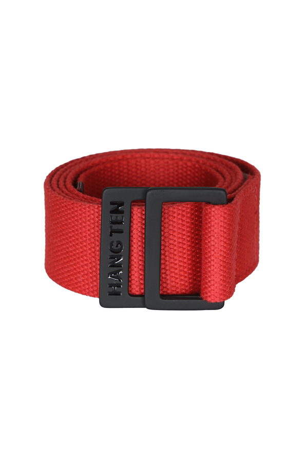 Cinturón rojo de tela - Hang Ten