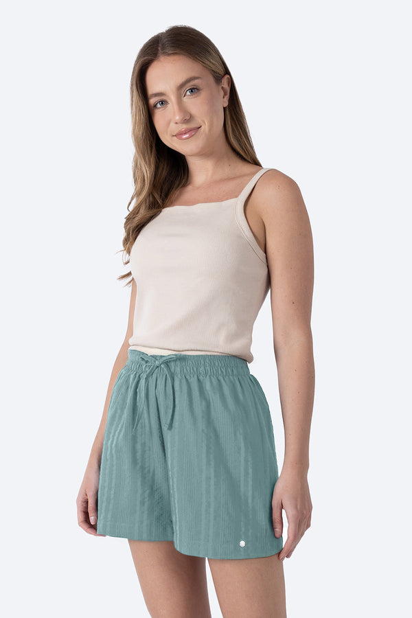 Short casual con textura verde - Hang Ten