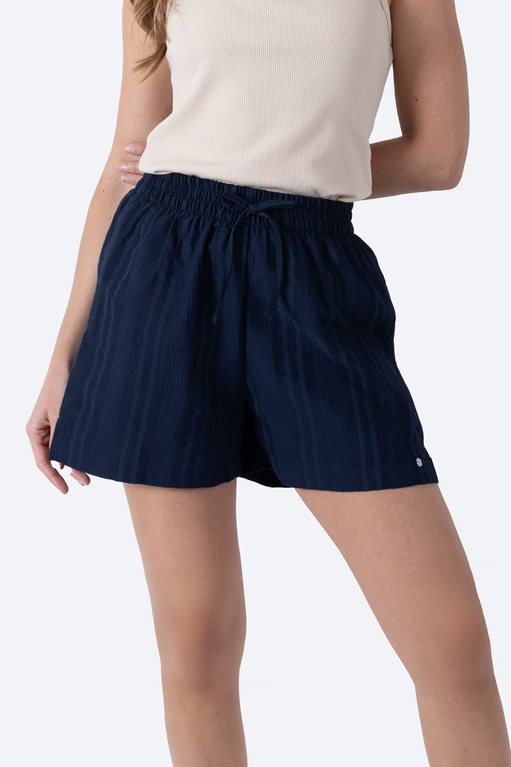 Short casual con textura azul marino - Hang Ten