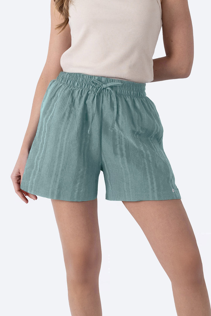 Short casual con textura verde - Hang Ten