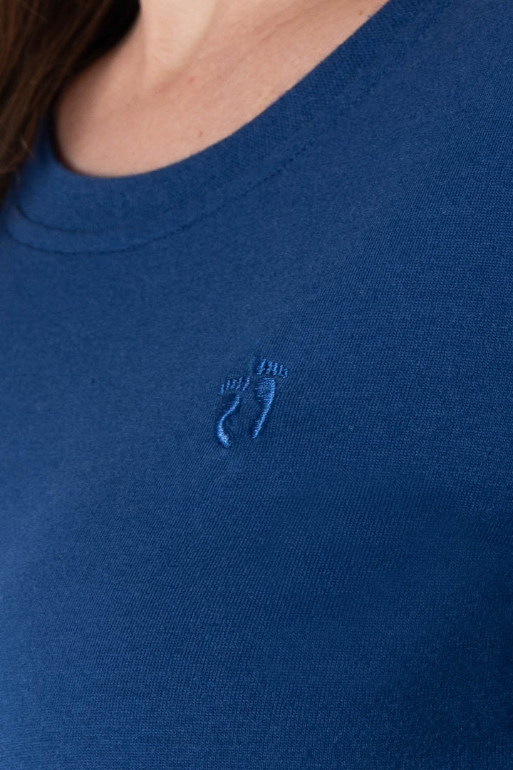 Playera básica azul oscuro cuello redondo - Hang Ten