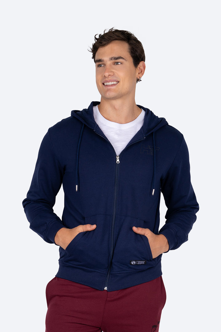 Sudadera azul con cierre - Hang Ten 