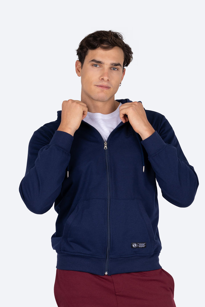 Sudadera azul con cierre - Hang Ten 