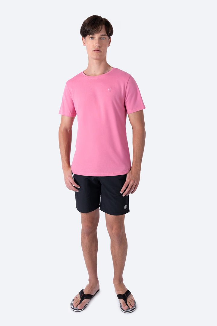 Playera básica cuello redondo rosa - Hang Ten 