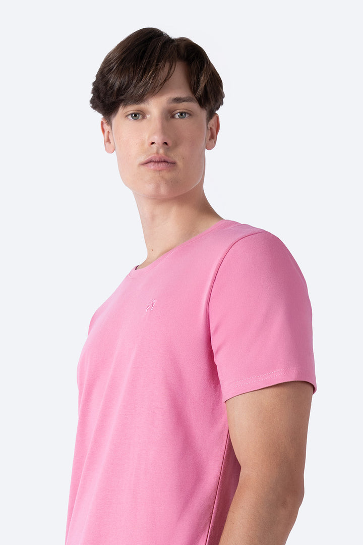 Playera básica cuello redondo rosa - Hang Ten 