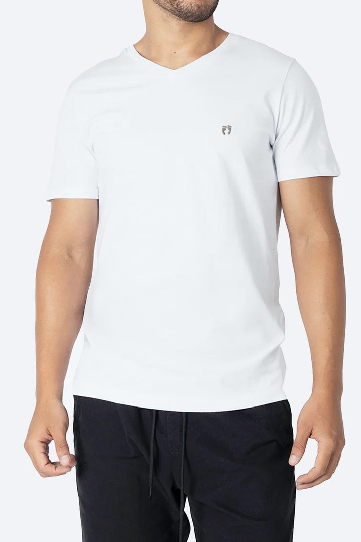 Básica cuello V blanca - Hang Ten México