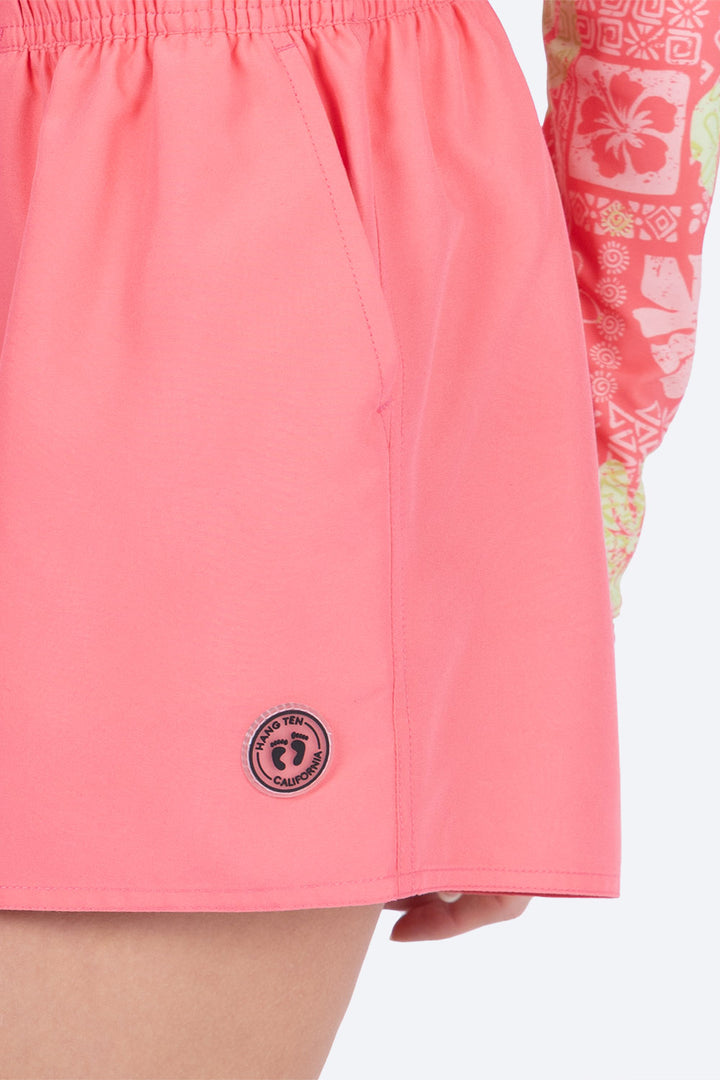 Short de playa rosa water reactive - Hang Ten