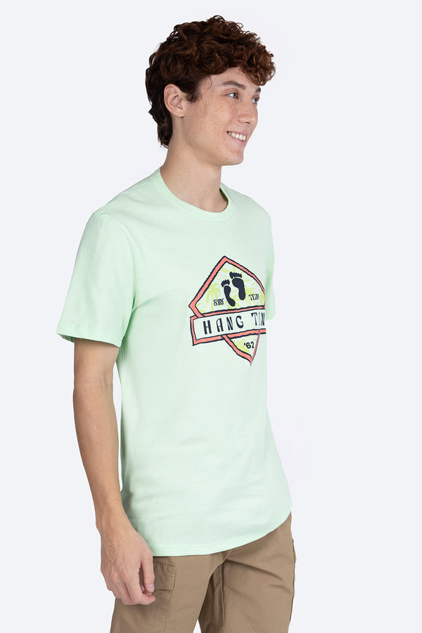 T-shirt verde "Surf Team" - Hang Ten 