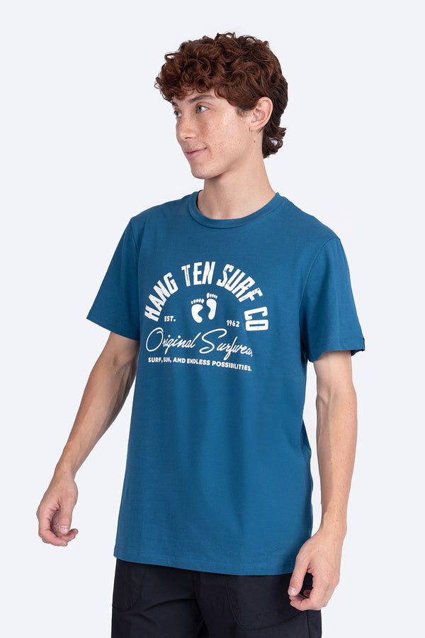 T-shirt azul "Hang Ten Surf" - Hang Ten 