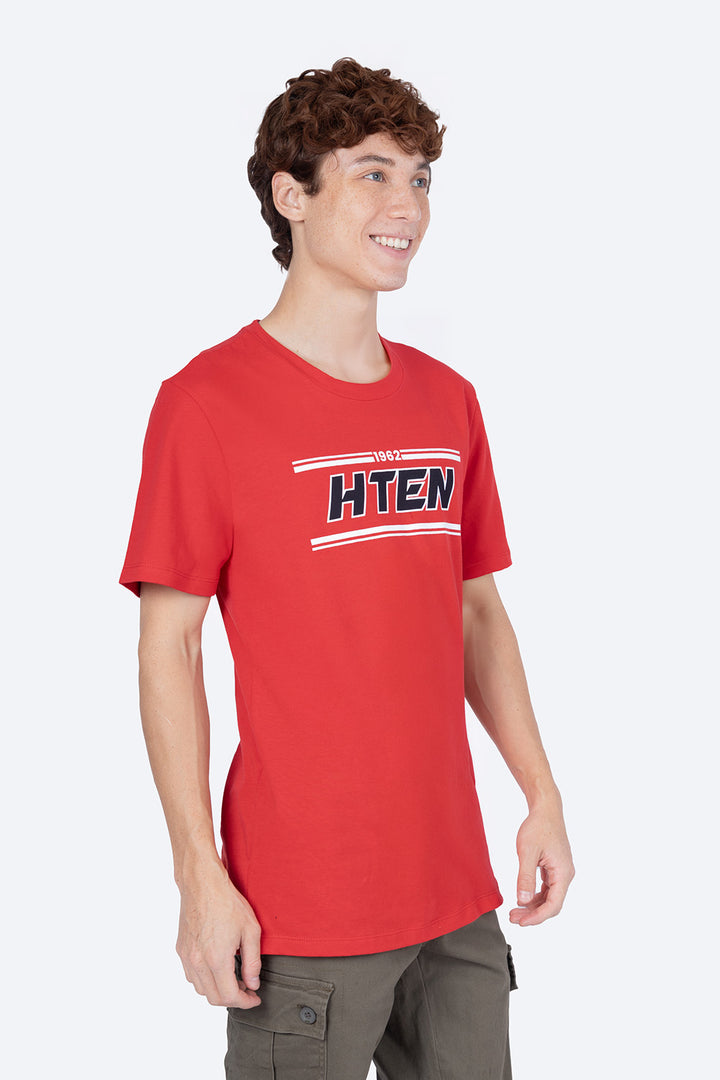 T-shirt roja "HTEN"  - Hang Ten 