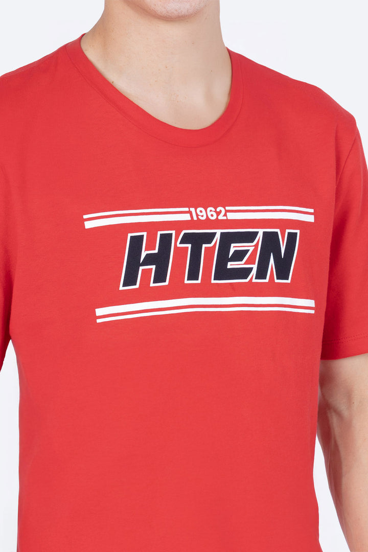 T-shirt roja "HTEN"  - Hang Ten 