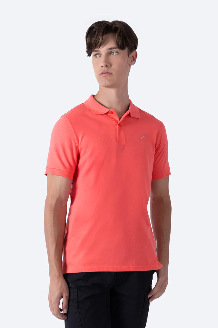 Polo piqué coral neón new - Hang Ten 