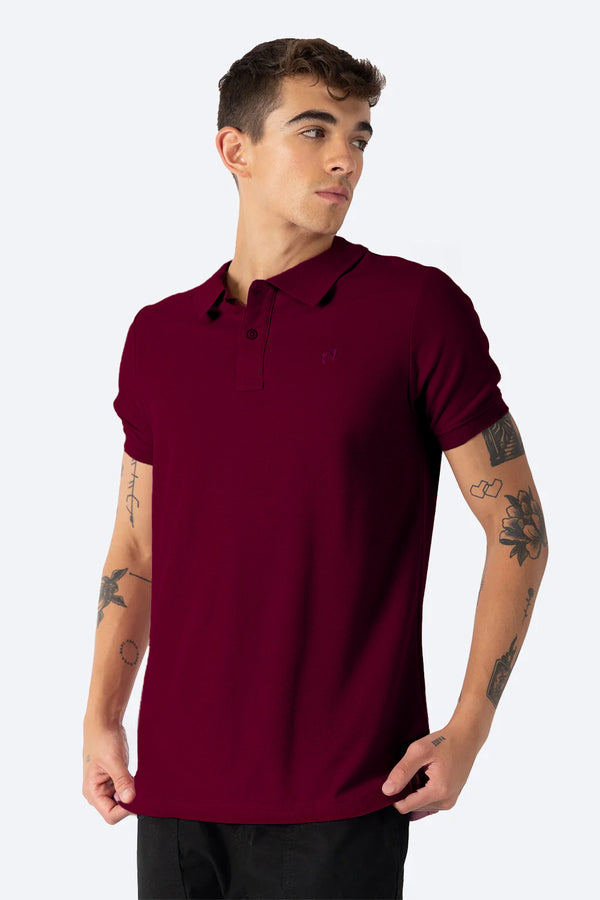 Polo piqué vino new  - Hang Ten 