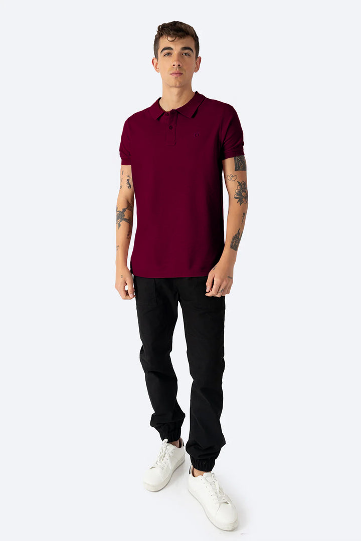 Polo piqué vino new  - Hang Ten 