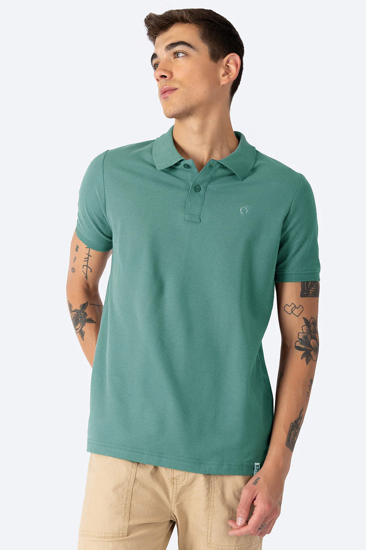 Polo piqué verde claro new  - Hang Ten 