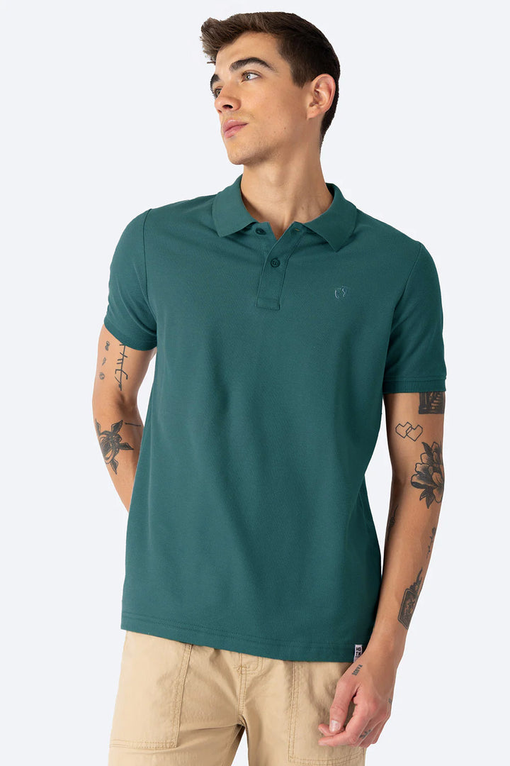 Polo piqué verde new  - Hang Ten 