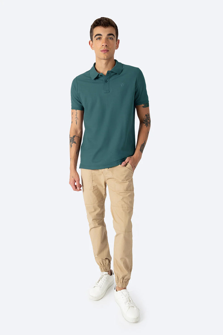 Polo piqué verde new  - Hang Ten 
