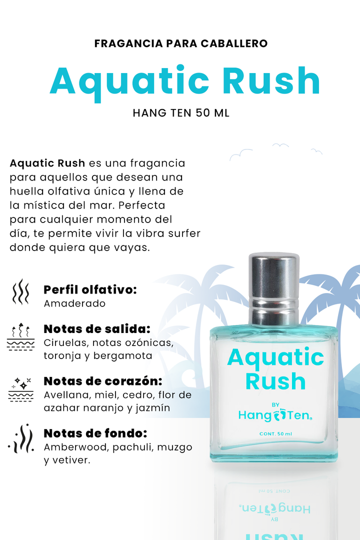 Perfume Aquatic Rush  50 ml - Hang Ten 