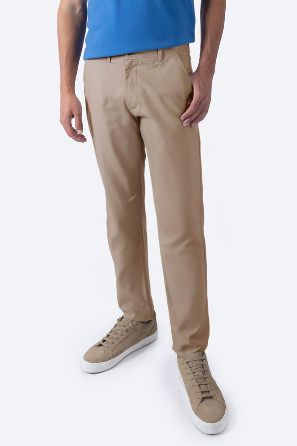 Pantalón casual café medio - Hang Ten