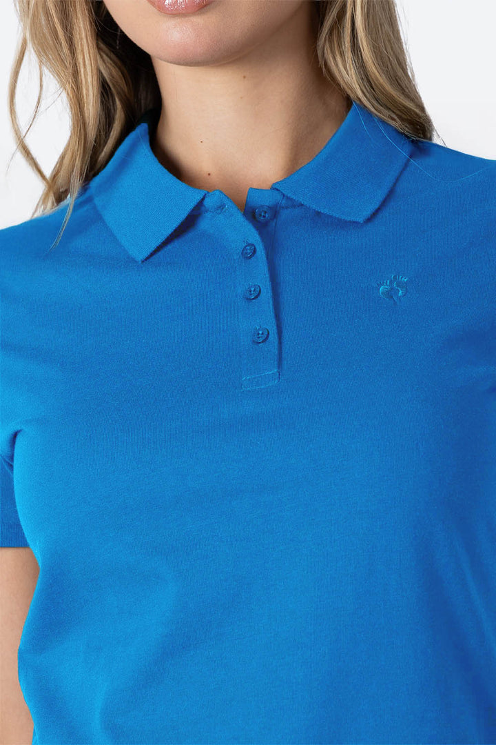 Polo chifón color azul medio new - Hang Ten