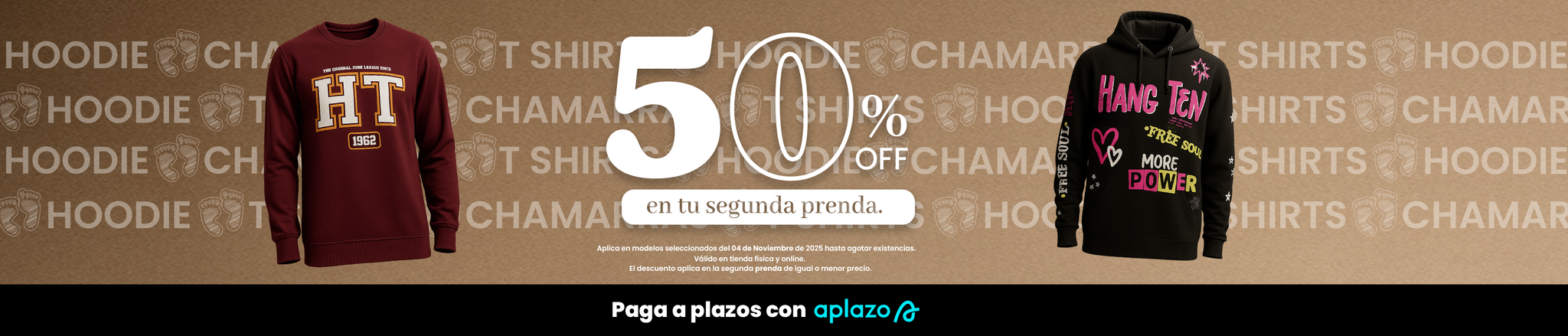 50% en segunda prenda mujer banner