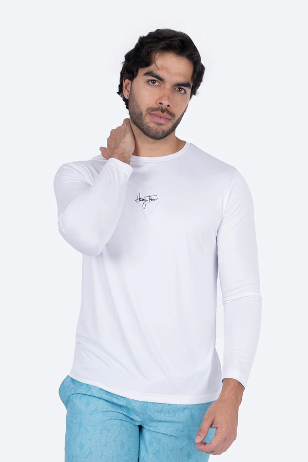 Rashguard blanca hombre  - Hang Ten