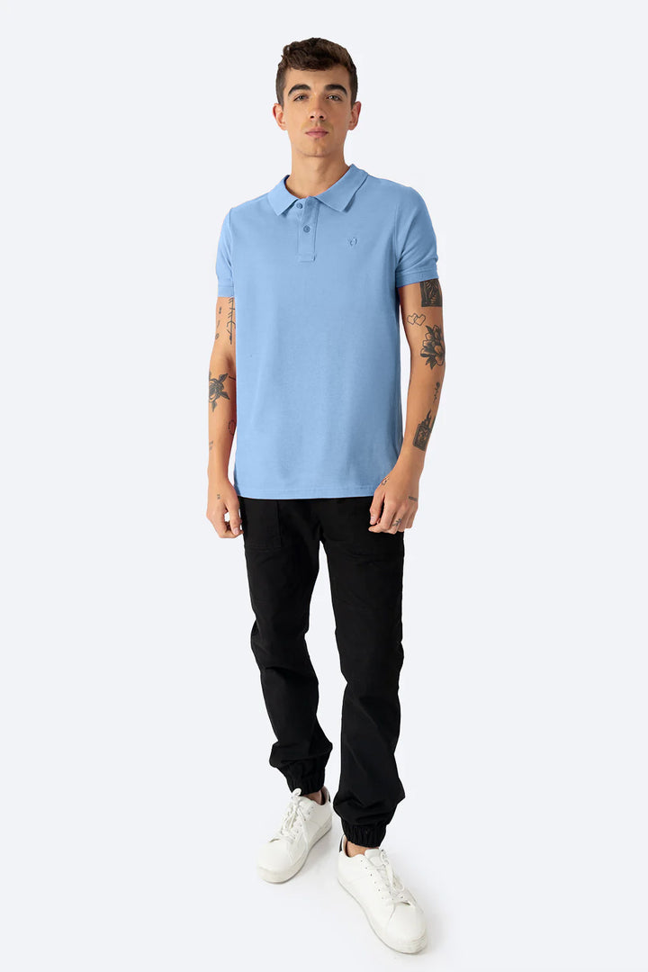 Polo piqué azul new  - Hang Ten 